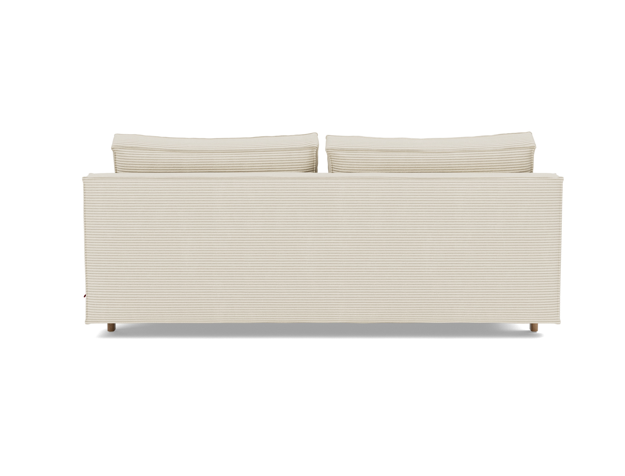Schlafsofa Sly Kord Corduroy 594-Ivory Beine Eiche