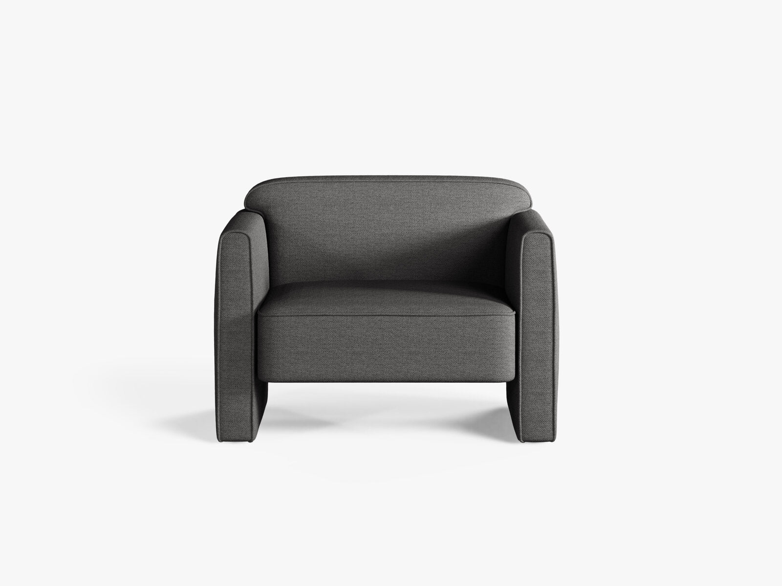 Micadoni Sessel Abby Strukturierter Stoff Heritage Grau