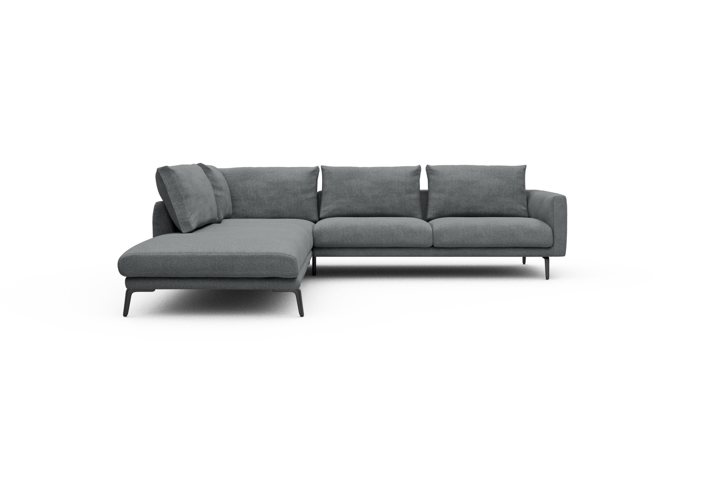 Skandi Home Ecksofa Karl Relax-Ecke links mit 2,5-Sitzer Casone-Gravel-Grey moebelfaktor