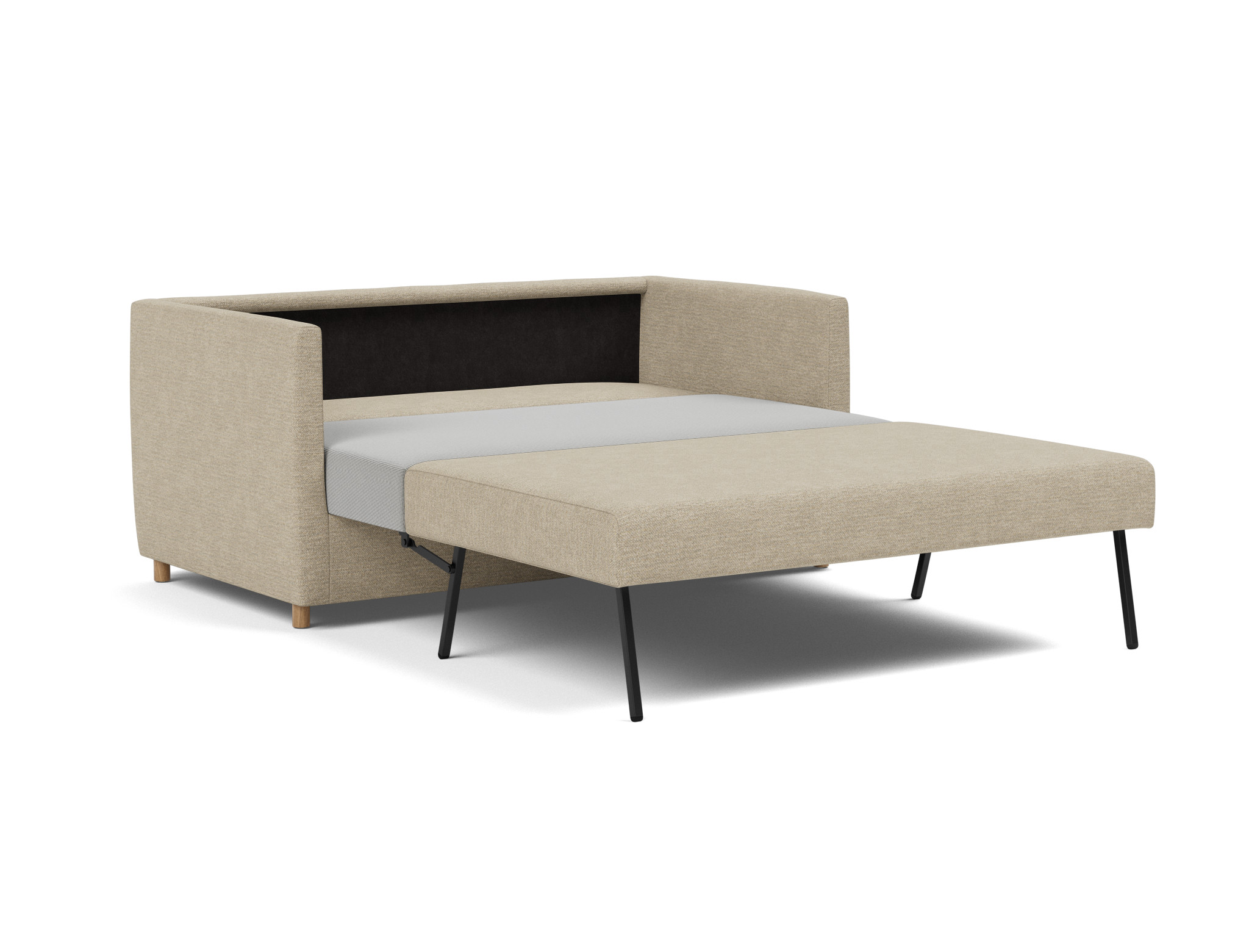 Schlafsofa Olan Strukturierter Stoff Taura 356-Sand