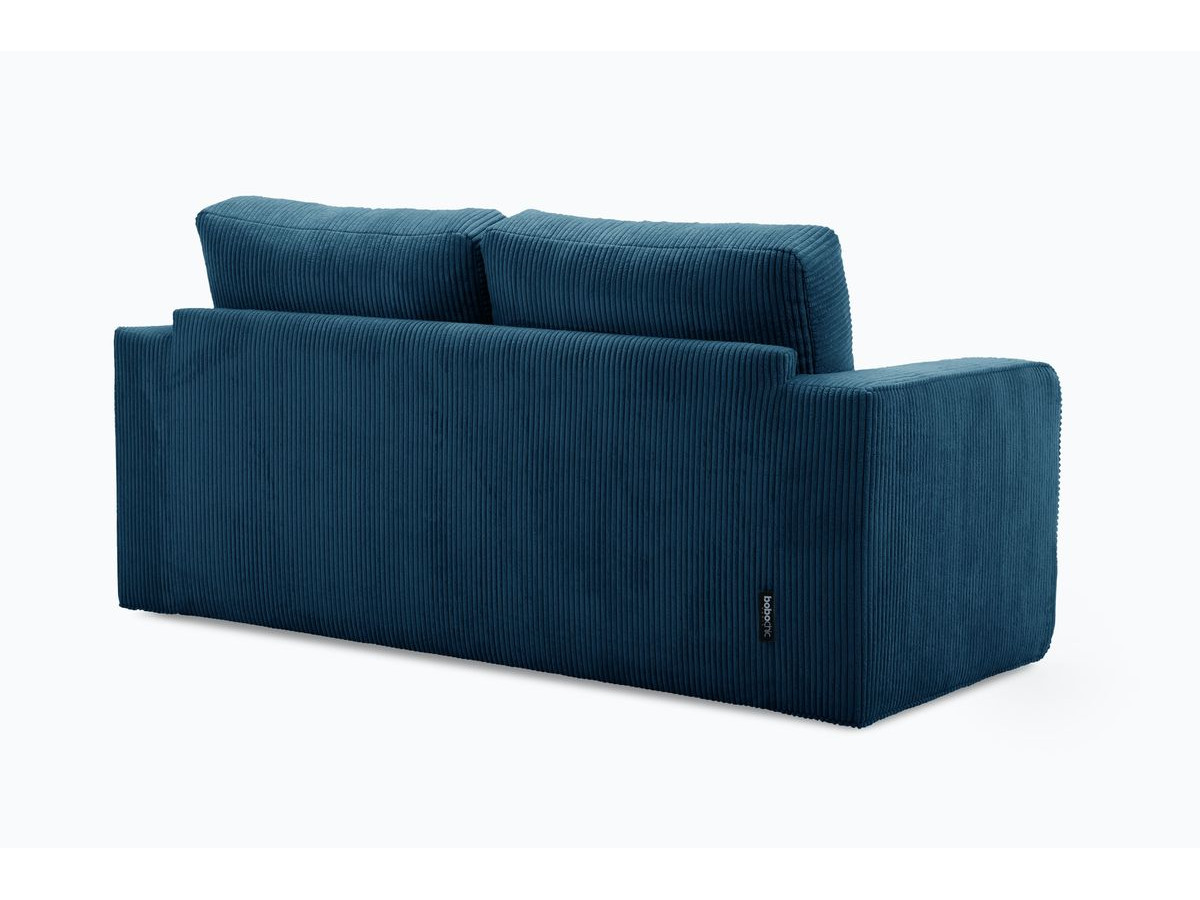 Bobochic Come Schlafsofa 2-Sitzer Cordsamt Dunkelblau