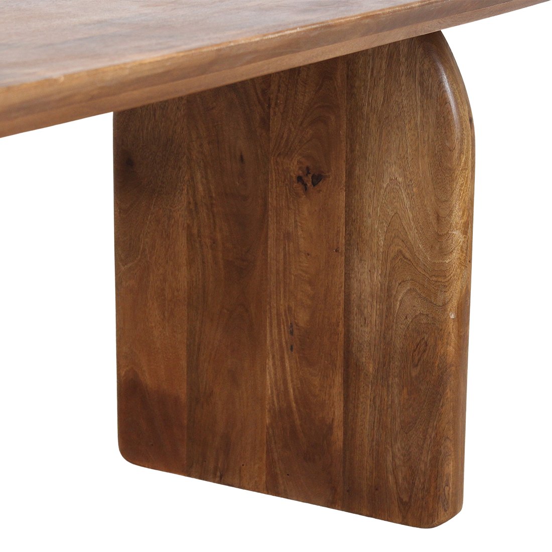 Raw Materials Bullnose Esstisch braun 180 gemischtes Untergestell