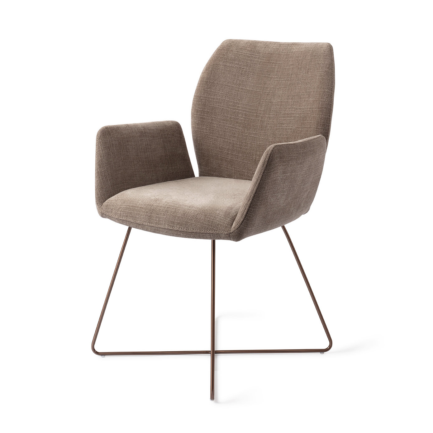 Jesper Home Esszimmerstuhl Misaki Mocha Mist Cross Rose
