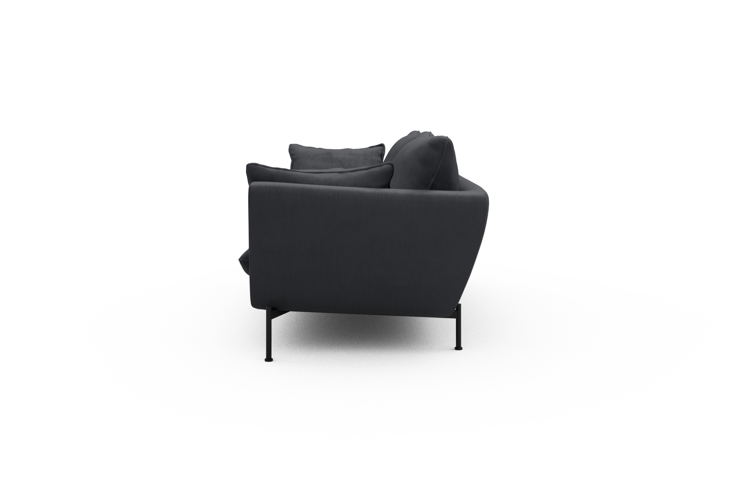Sofa Anton 2-Sitzer Cordufine-Slate-Grey