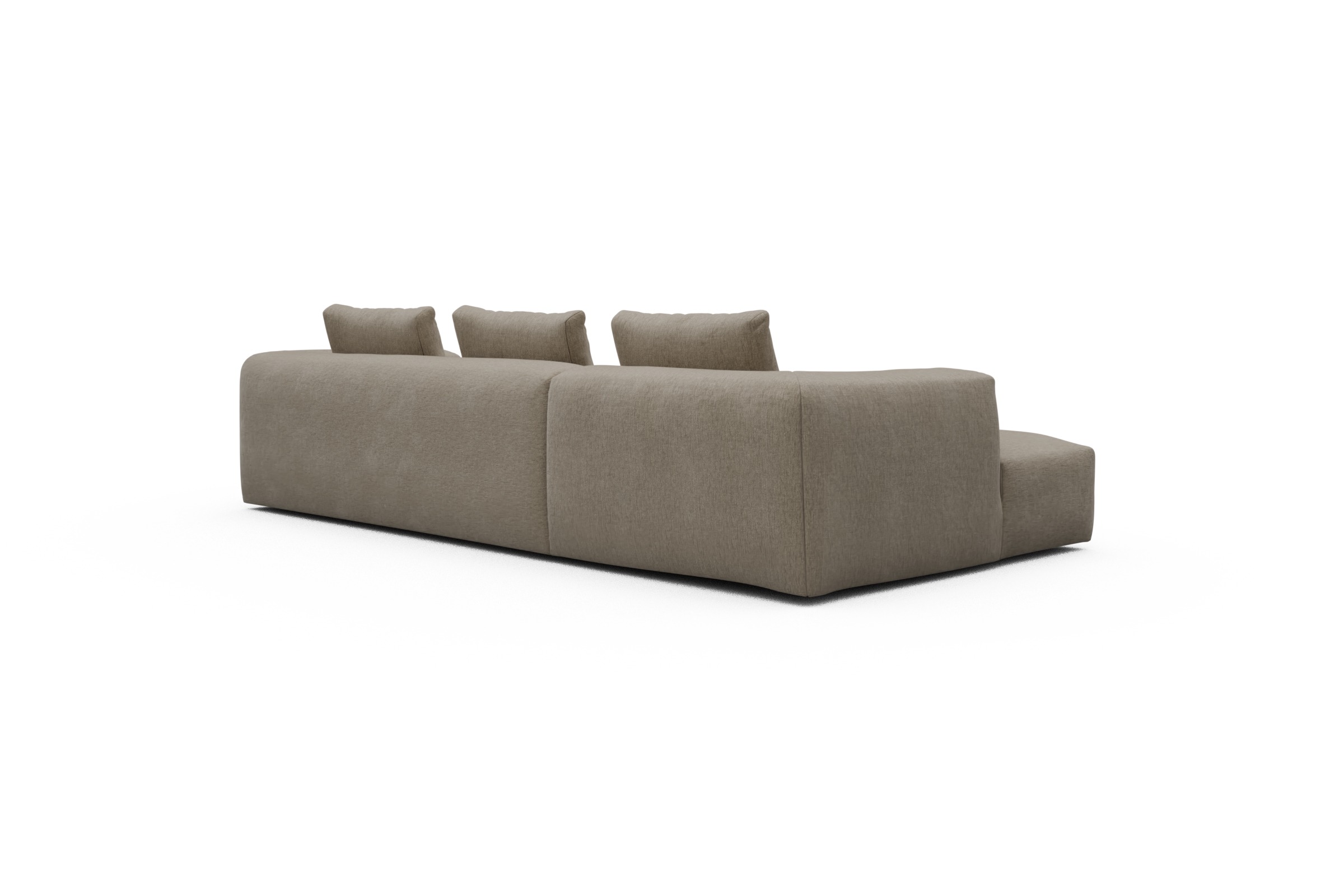 Ecksofa Fred Chaiselongue links mit 2,5-Sitzer Smooth-Belge