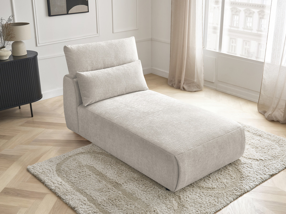 Bobochic Jana Méridienne-Modul Strukturstoff Beige