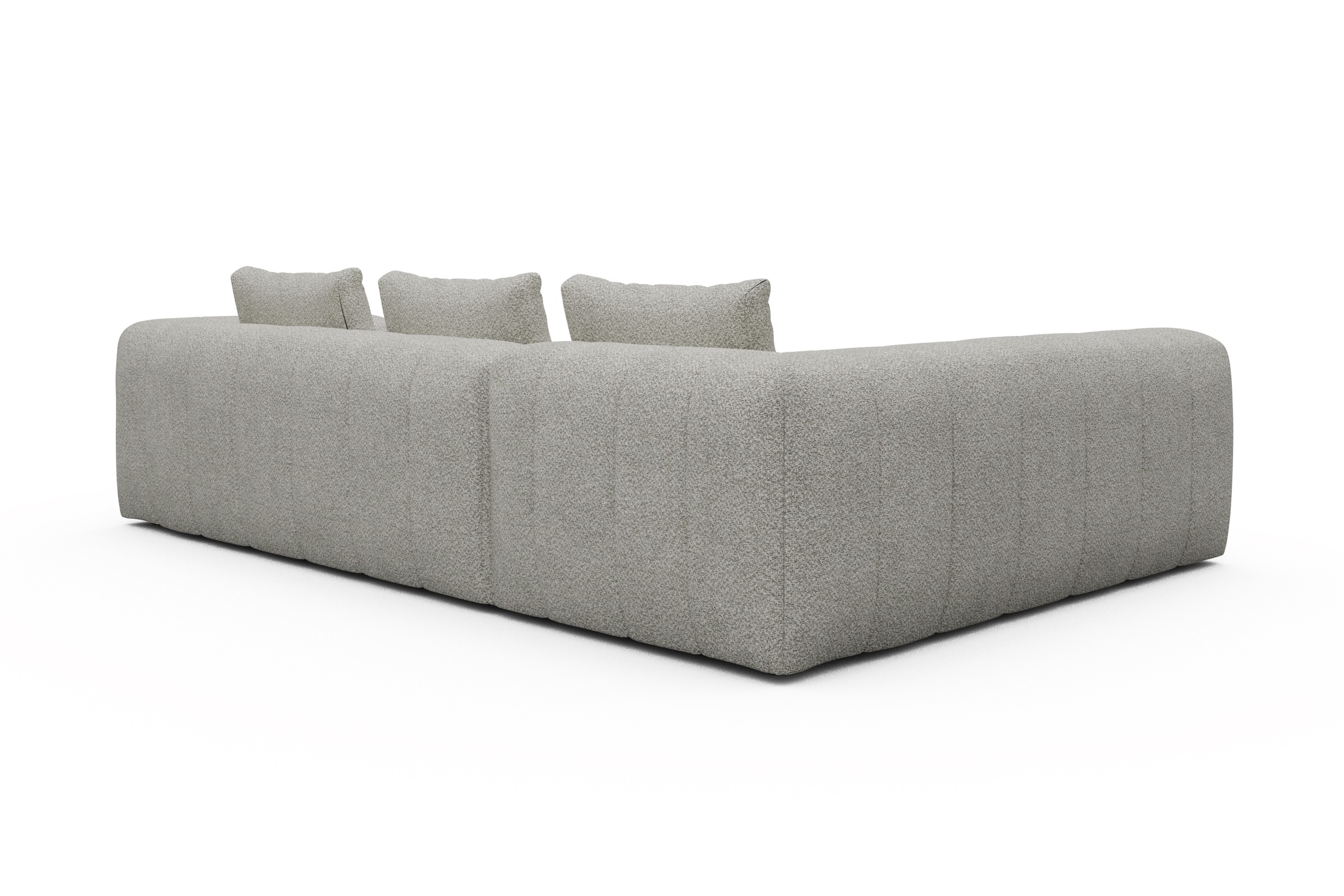 Ecksofa Hugo 2x 2,5-Sitzer Armlehne rechts Vanora-Warm-Sand