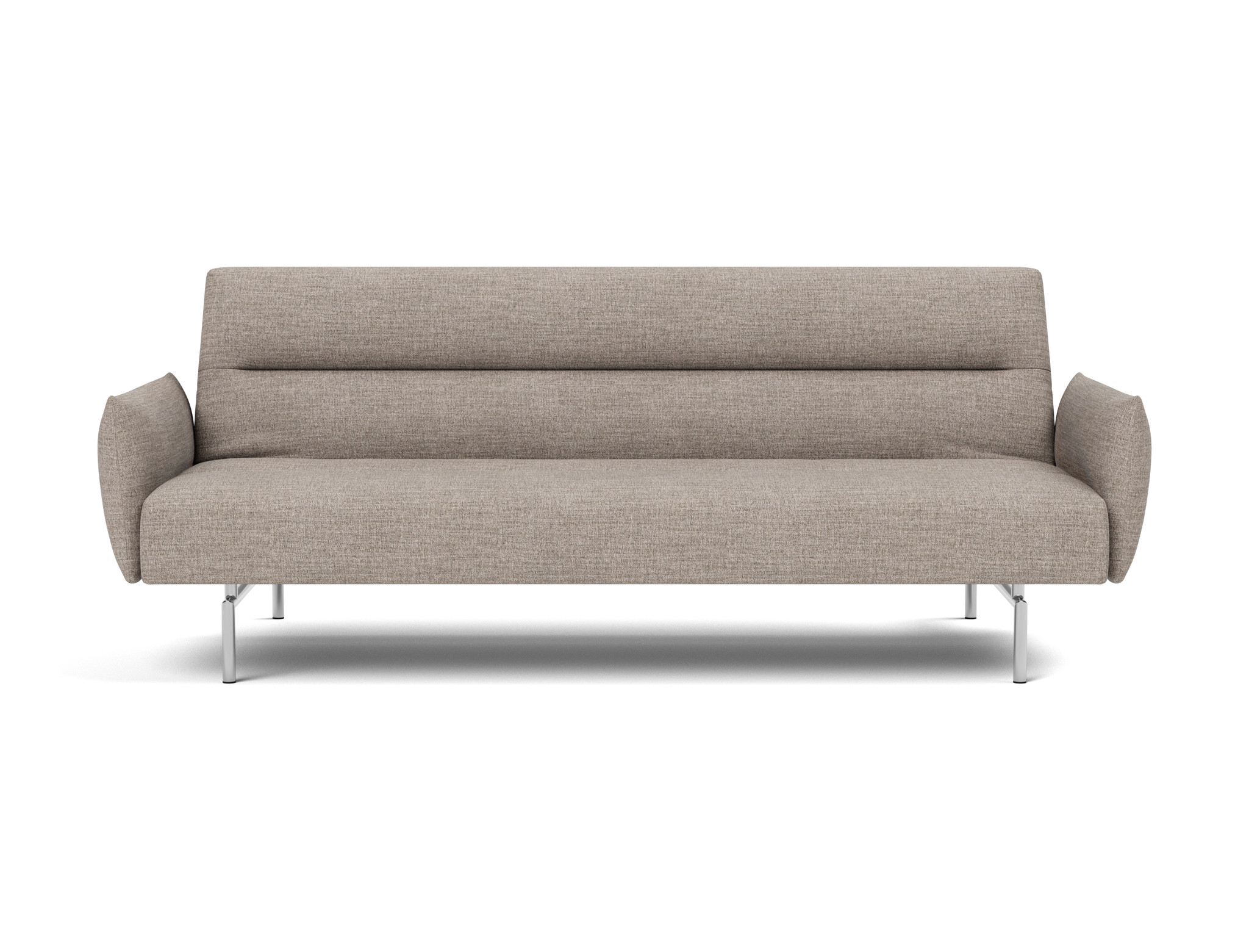 Schlafsofa Jillis mit Armlehnen Chenille Yuveno 472-Warm-Grey