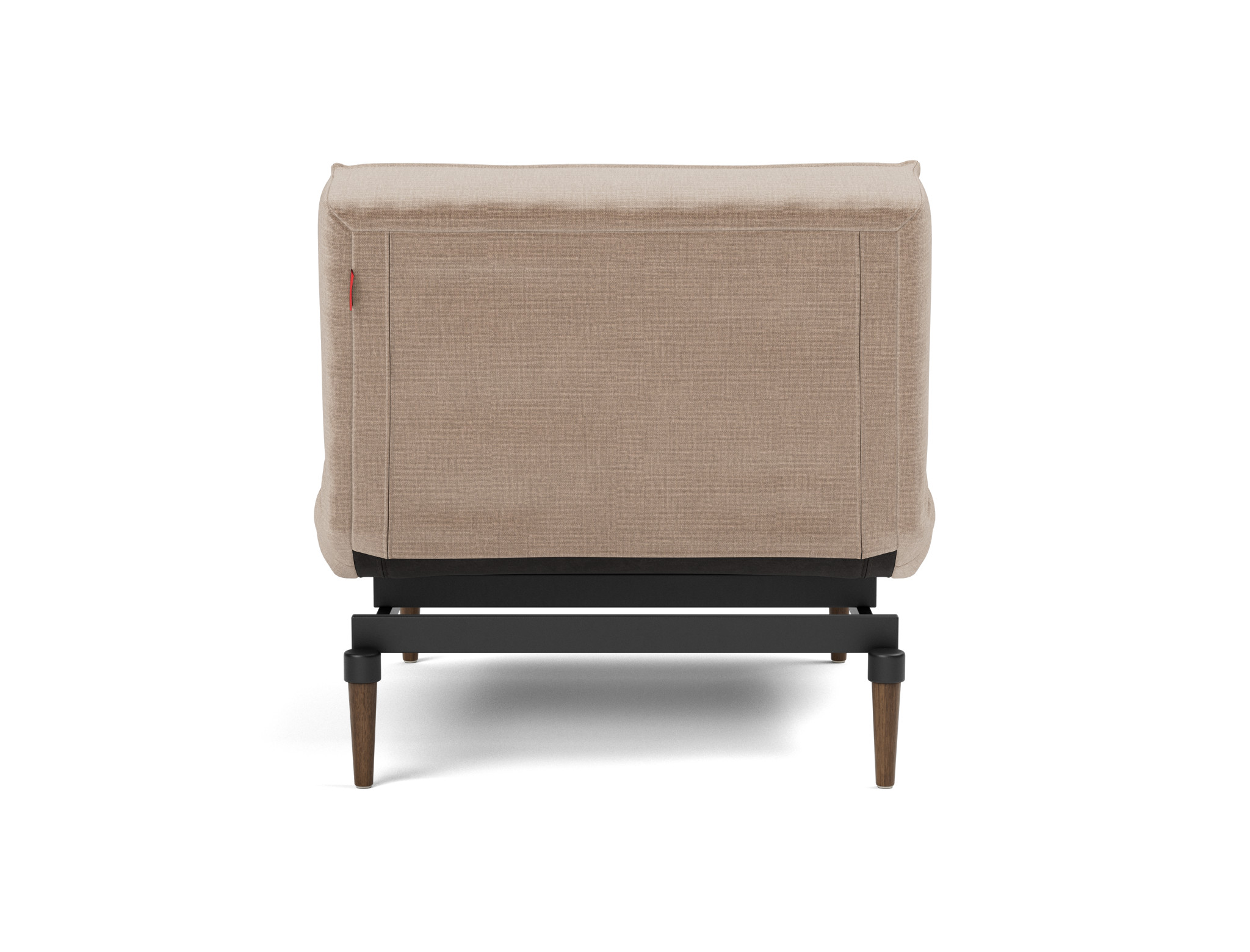 Sessel Splitback Chenille Esina 417-Mocha Beine Styletto Eiche dunkel
