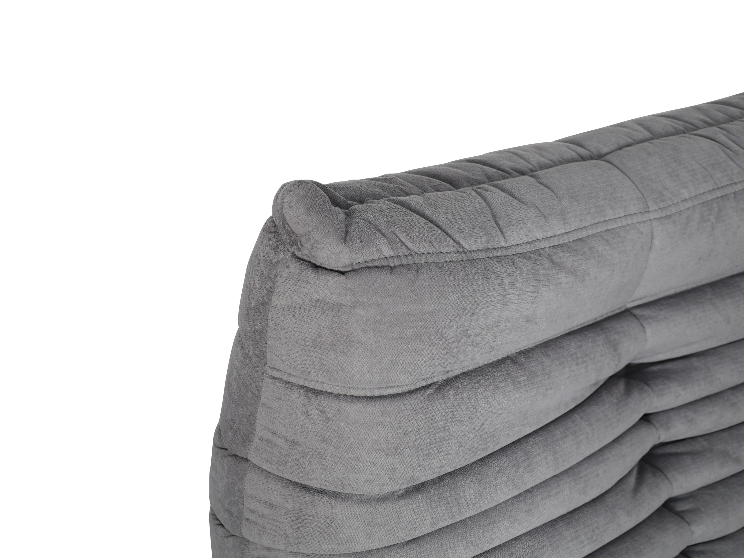 Livin Hill Set Nua: Sessel 87 cm + Fußhocker Stahlgrau