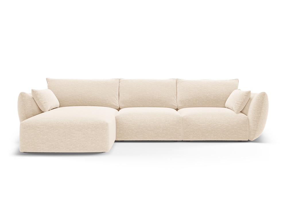 Cosmopolitan Design Ecksofa Matera 5-Sitzer Chenille Eden Helles Beige Links