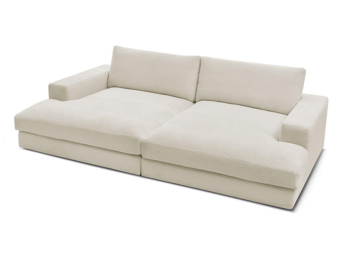 Bobochic Leonard Sofa 4-Sitzer 274 × 159 cm Cordsamt Beige