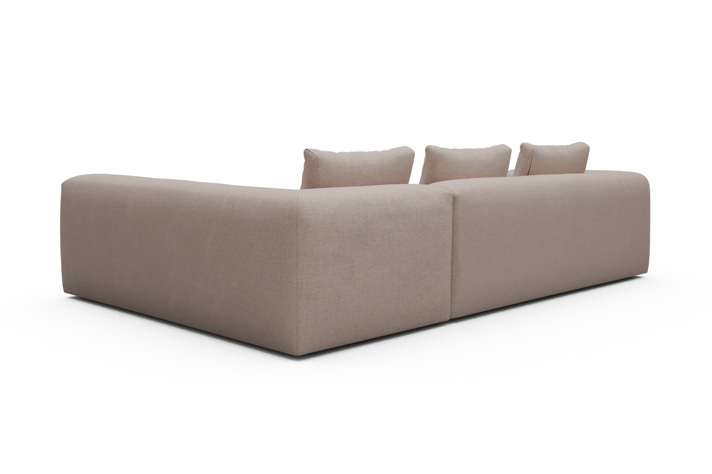 Ecksofa Fred 2x 2,5-Sitzer rechts offen Weda-Sand