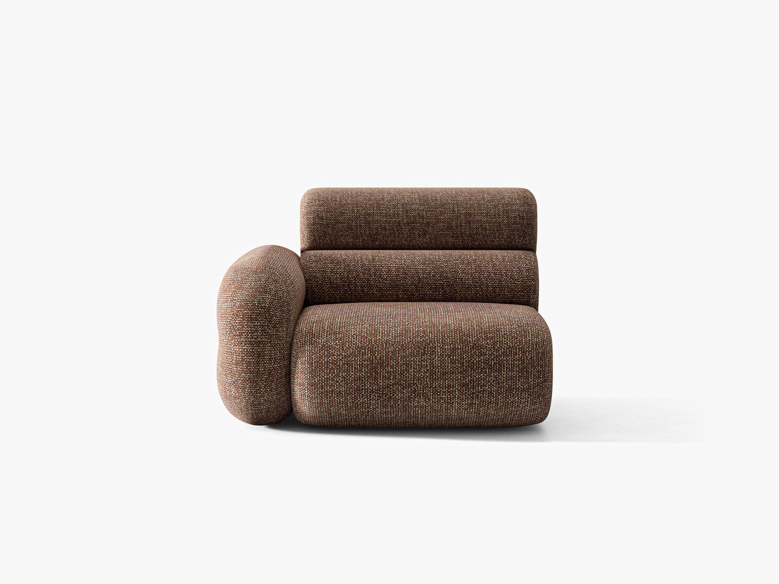 Micadoni Neo Sofamodul Links Chenille SILENCIO Braun