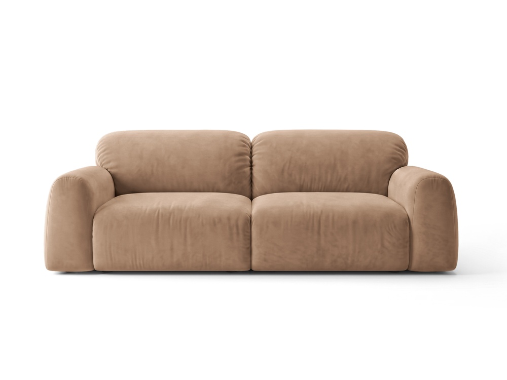 Cosmopolitan Design Sofa Milan 3-Sitzer Samt Bluvel Beige