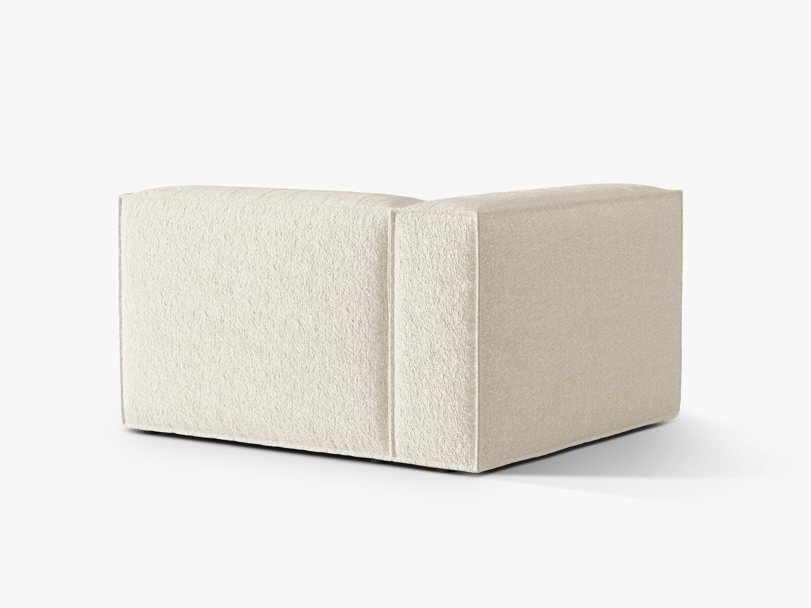 Micadoni Eckmodul Groß Nuria 1-Sitzer Links Boucle Elfenbein