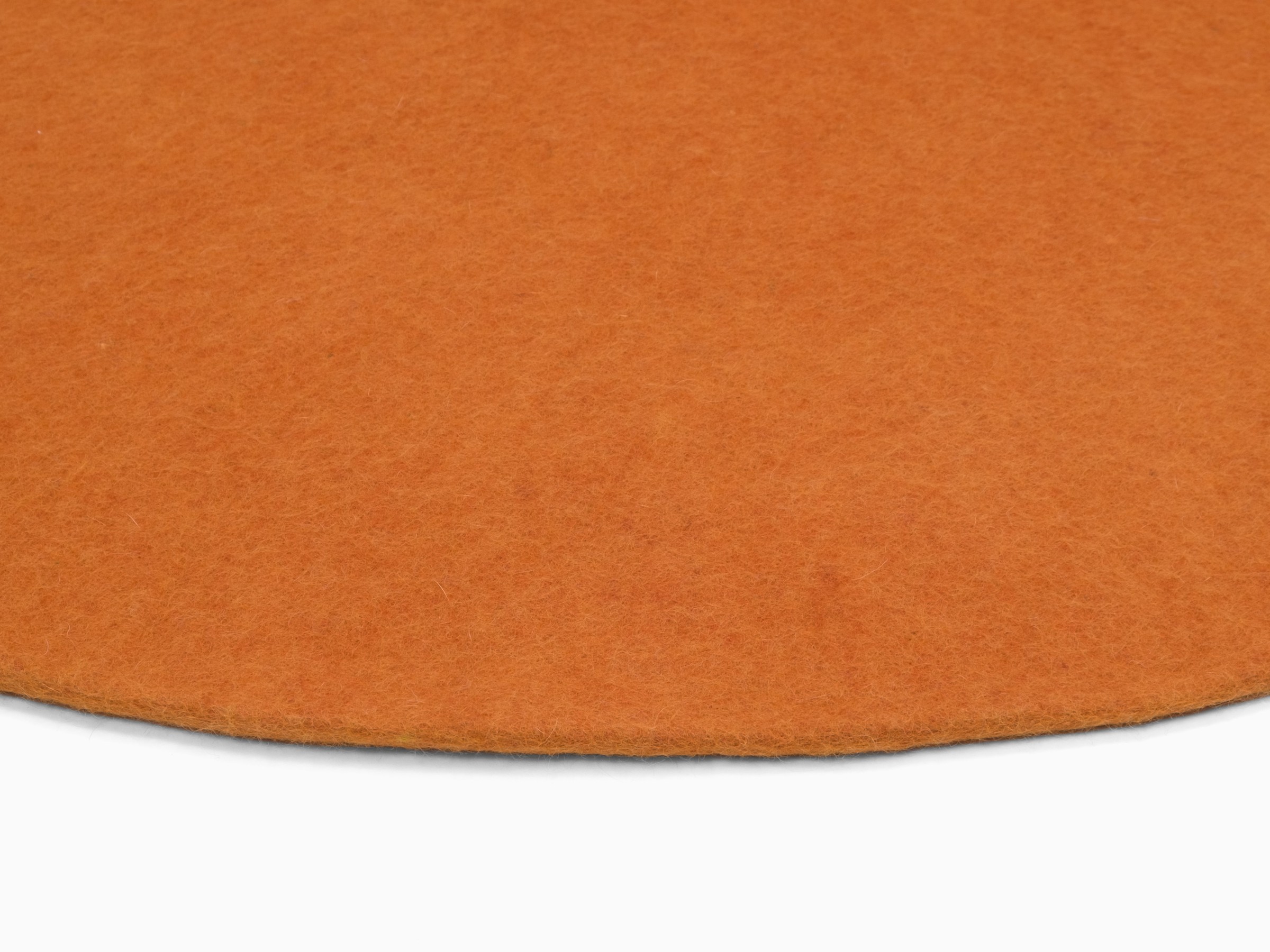 myfelt Afra Filzteppich Orange rund Ø 50 cm