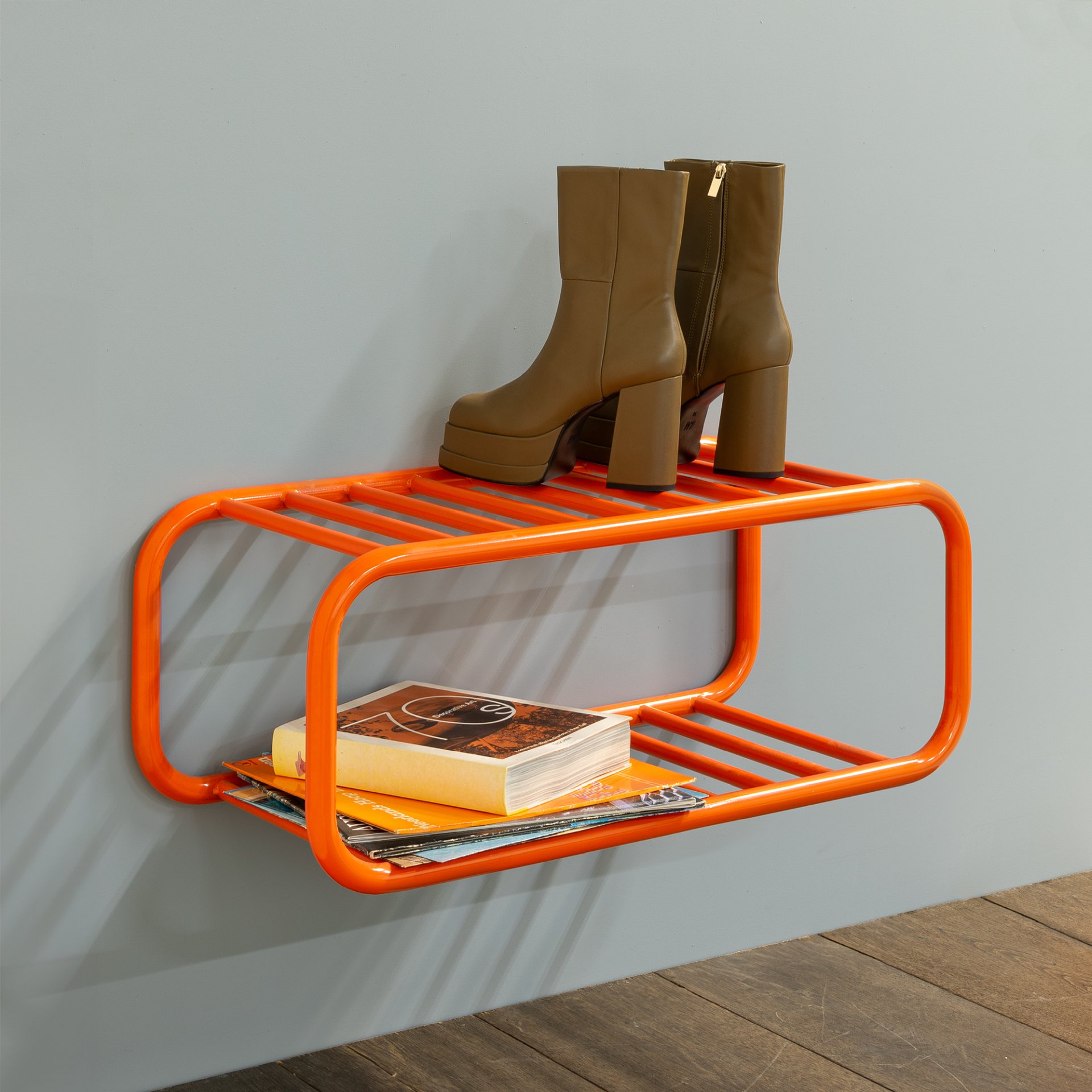 Spinder Design Schuhregal Retro SR Pure Orange