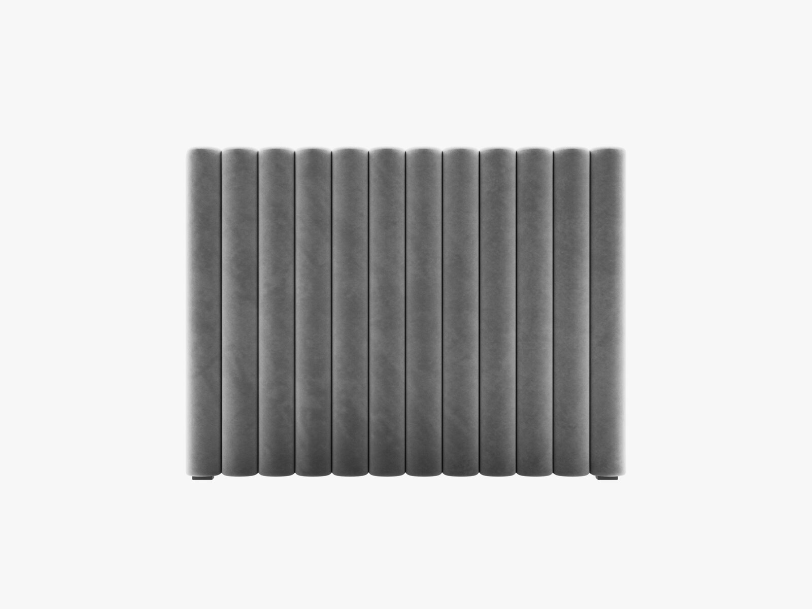 Micadoni Mistero Samtiger Kopfteil 80 cm Samt Paris Grau 120x95