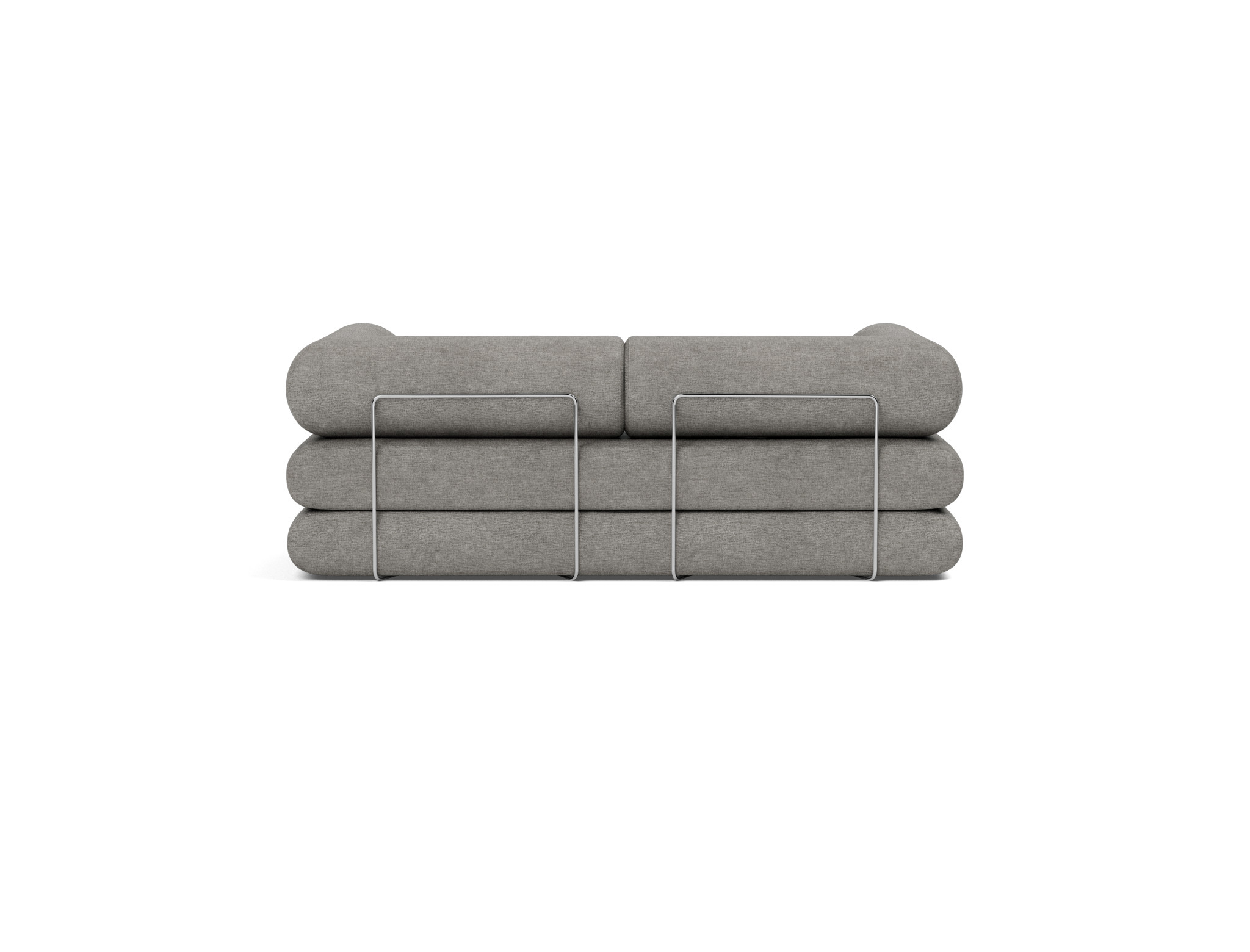 Tagesbett Circlus mit L-förmigen Armlehnen Flachgewebe Avella 282-Warm-Grey