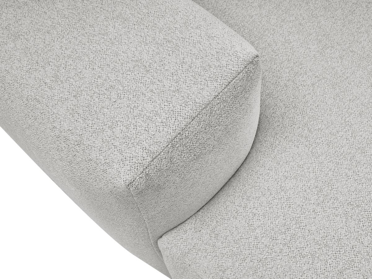 Bobochic Voltaire Sofa 4-Sitzer 248 × 170 cm Melange-Stoff Hellgrau