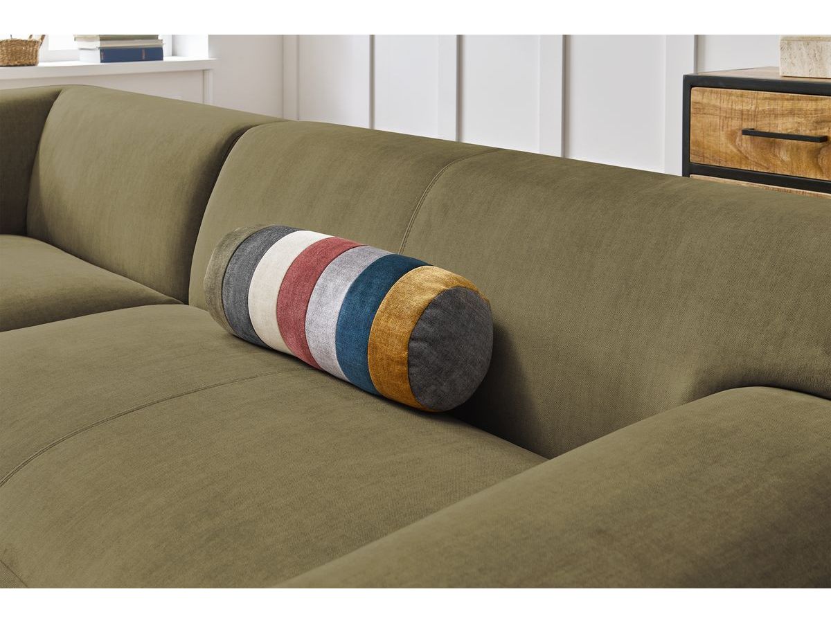 Bobochic Lavena Ecksofa 312 × 220 cm Samt Grün Ecke links
