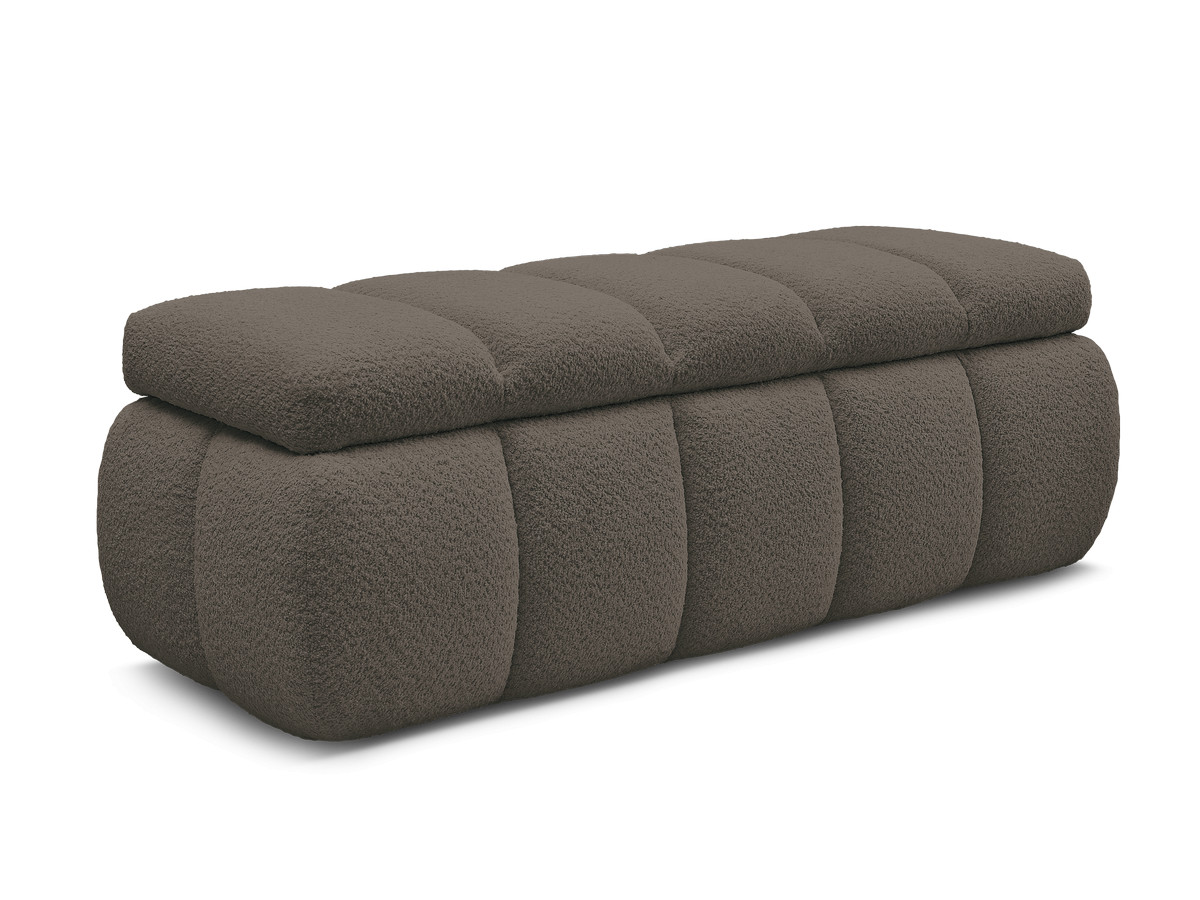 Bobochic Denali Bettbank 146 × 56 cm Bouclé-Stoff Braun