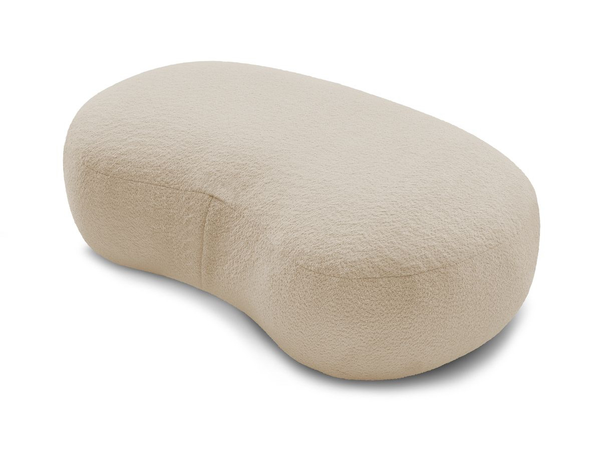 Bobochic Saint-germain Pouf Bouclé-Stoff Beige