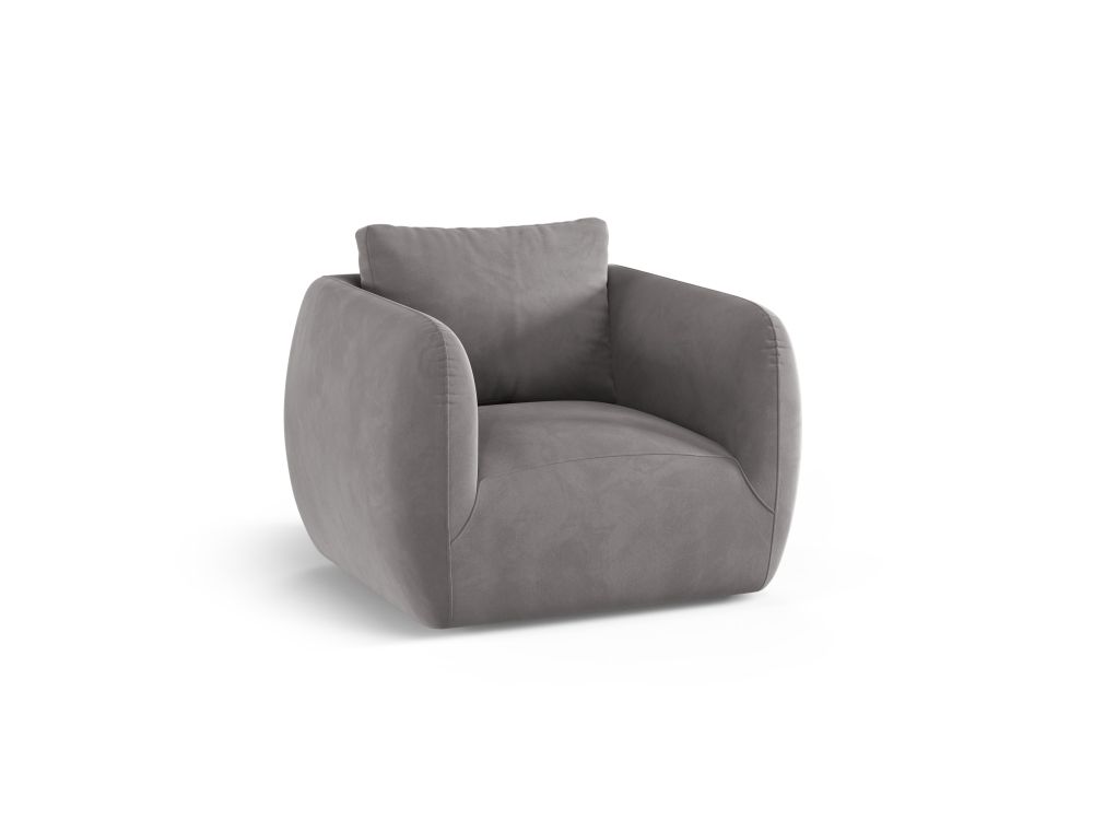 Cosmopolitan Design Sessel Nimes Samt Casino Grau