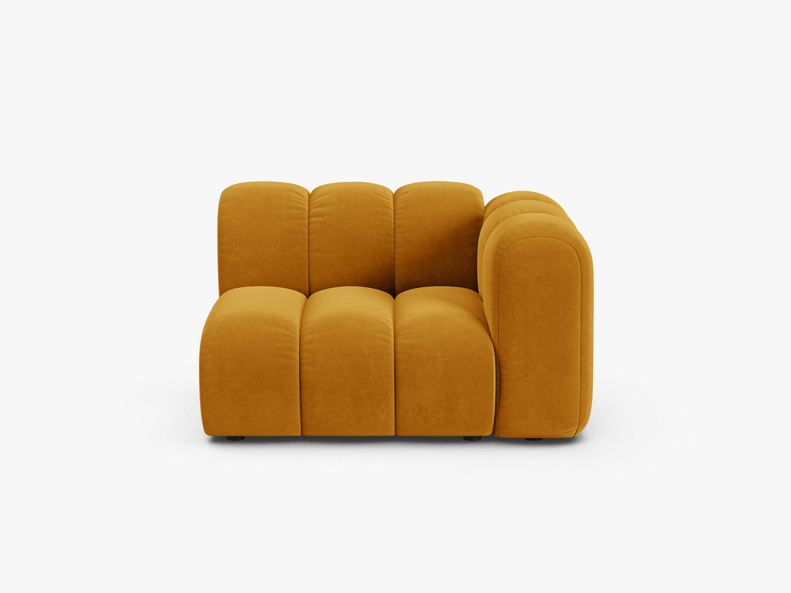 Micadoni Modul Lupine 1-Sitzer Rechts Samt Salvador Gelb