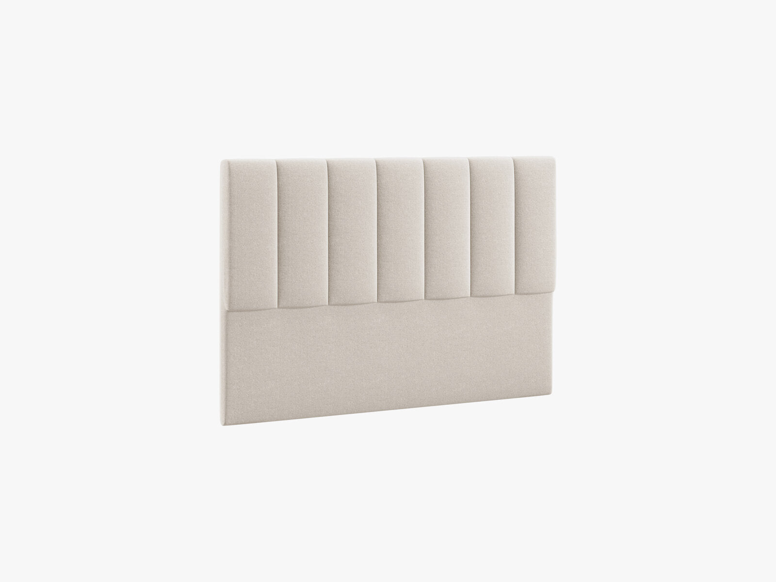Micadoni Marl Samtiger Kopfteil 140 cm (H 95 cm) Chenille Eden Dunkelbeige 140x95