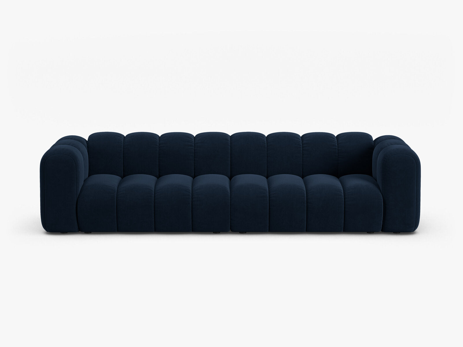 Micadoni Modulares Sofa Lupine 4-Sitzer Samt Salvador Königsblau