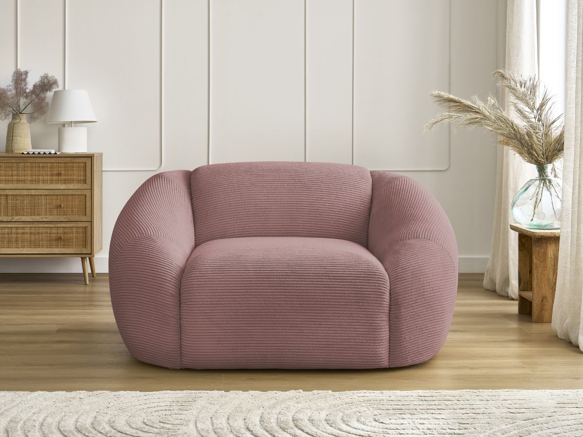 Bobochic Tina Sessel Cordsamt Rosa