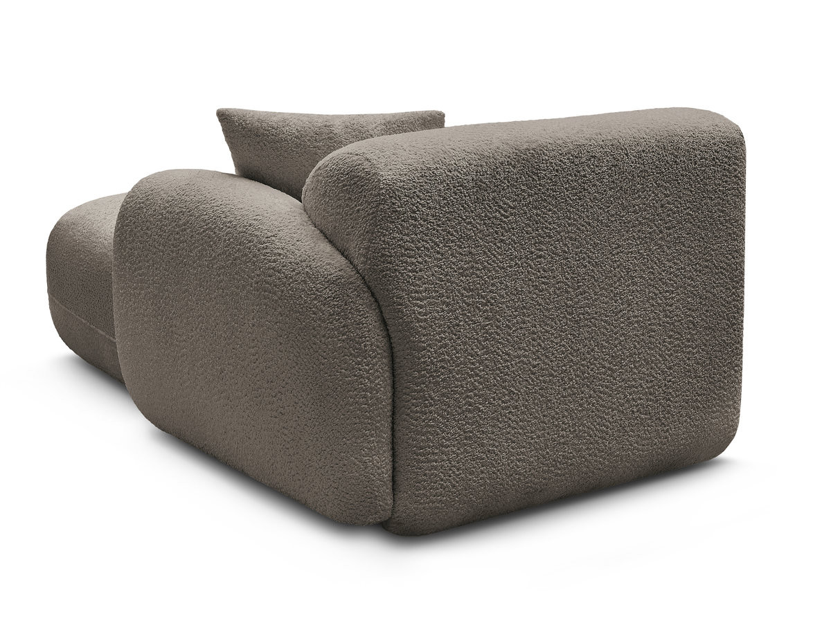 Bobochic Anda Méridienne-Modul Chenille Taupe Ecke rechts
