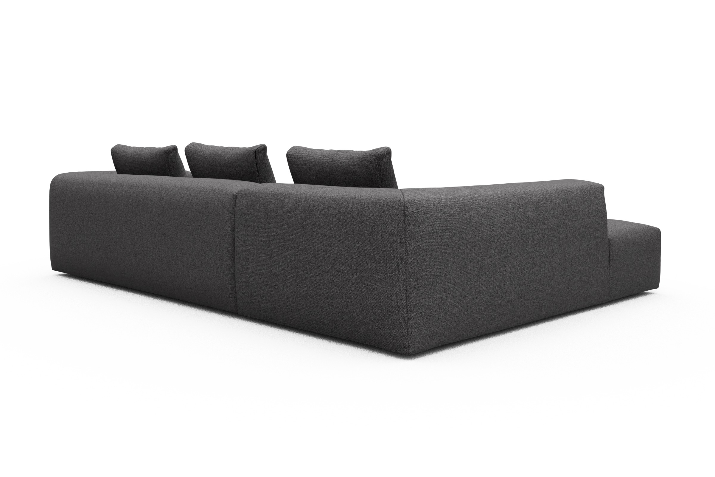 Ecksofa Fred Relax-Ecke links mit 2,5-Sitzer Sama-Antracite