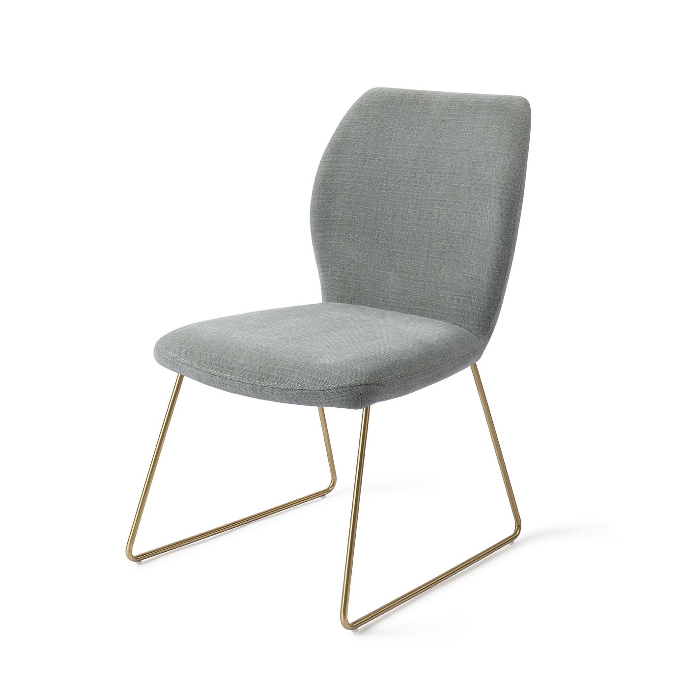 Jesper Home Esszimmerstuhl Ikata Breezy Blue Slide Gold