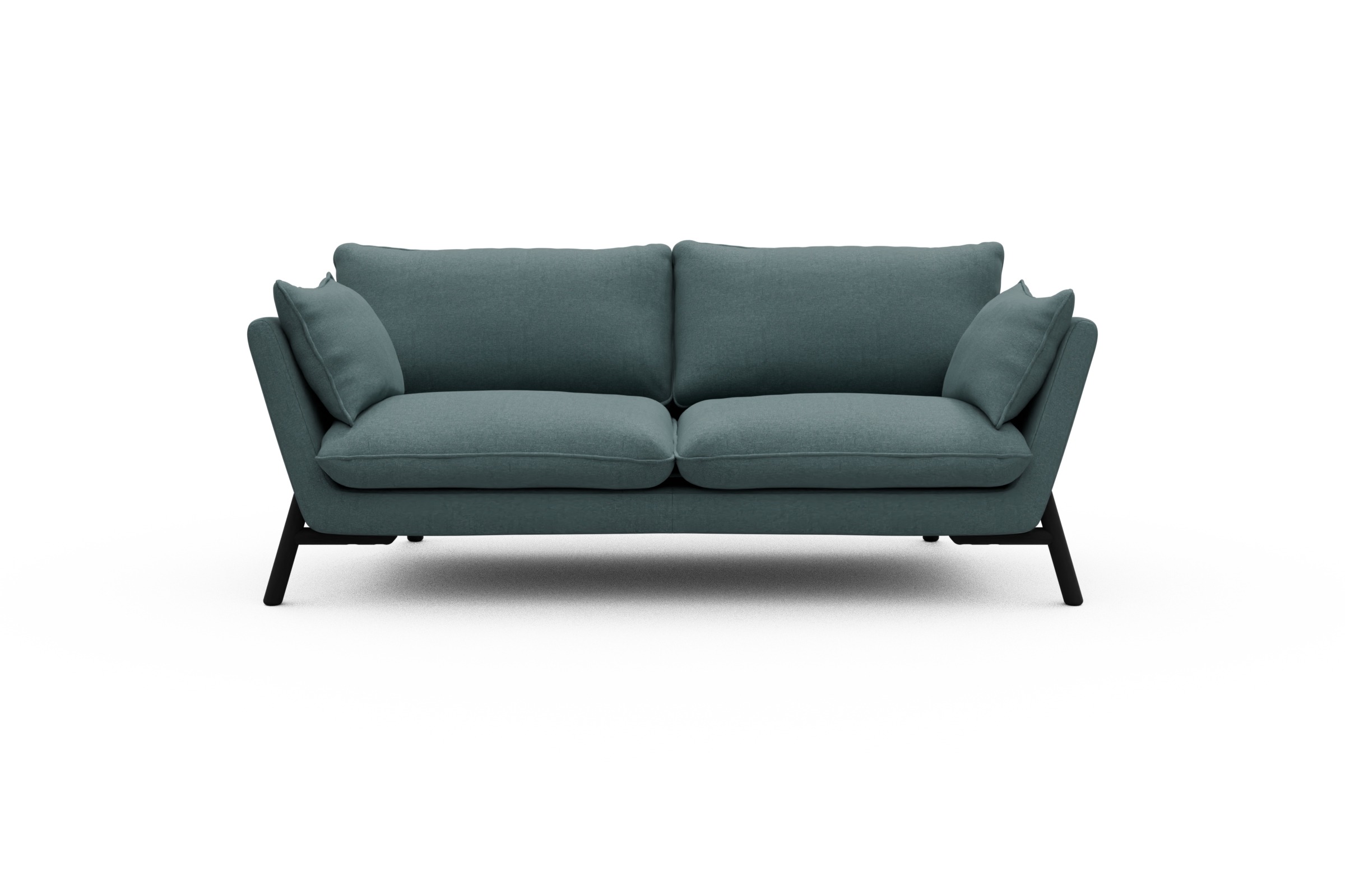 Skandi Home Sofa Emil 2-Sitzer Beinfarbe Eiche Schwarz Satya-Niagara moebelfaktor
