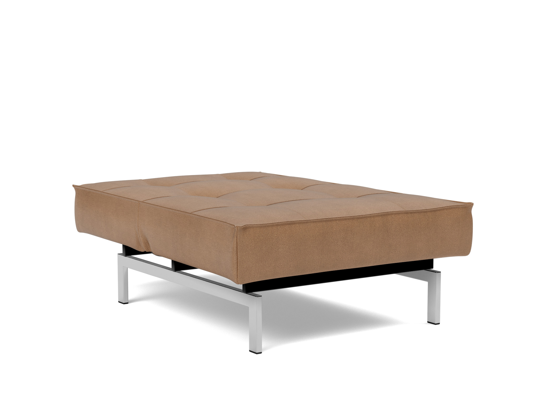Sessel Splitback Lederoptik Faunal 551-Brown Beine Chrom