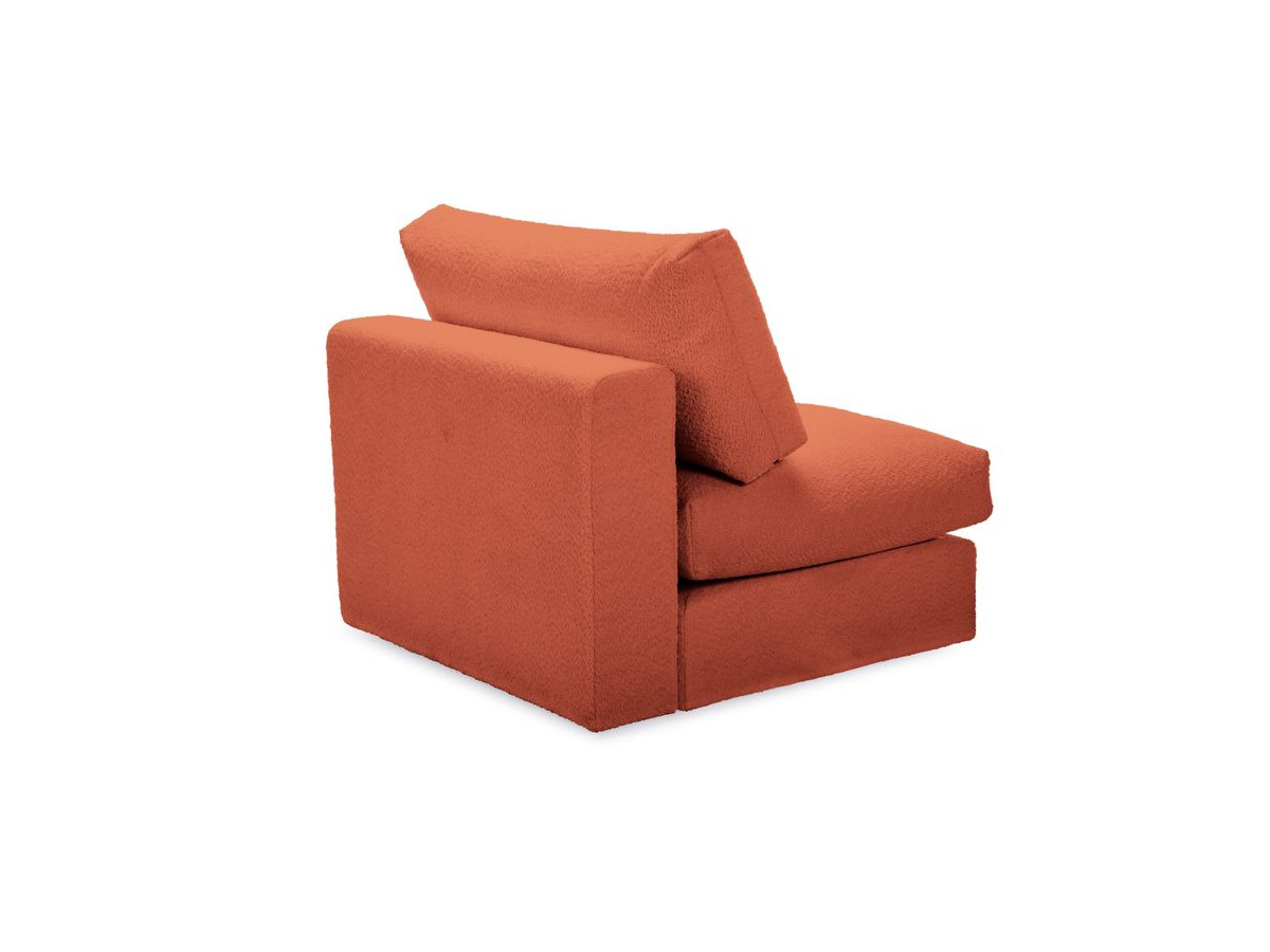 Bobochic Paris Sofamodul 1-Sitzer Bouclé-Stoff Orange