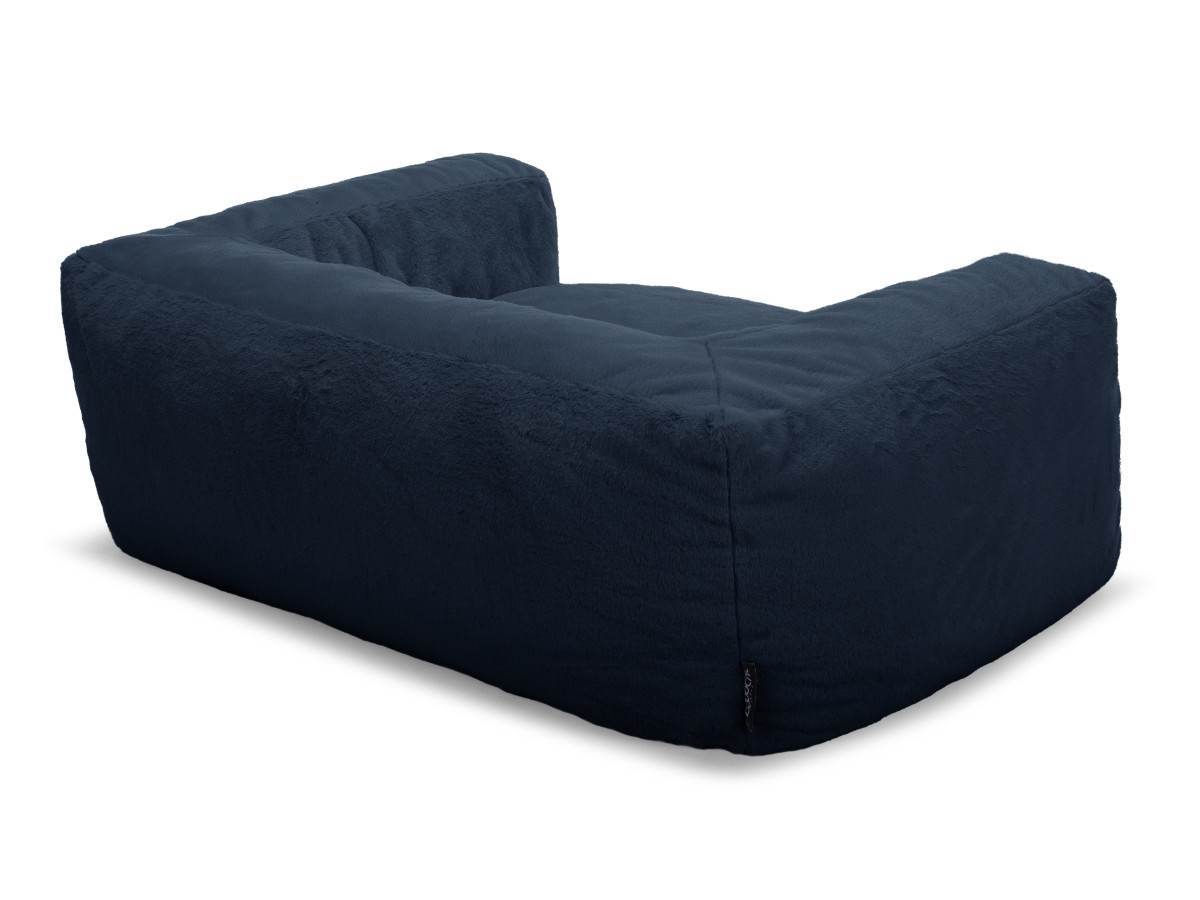 Bobochic Salto Hundekorb Kunstfell Dunkelblau, Größe XL (115 cm)