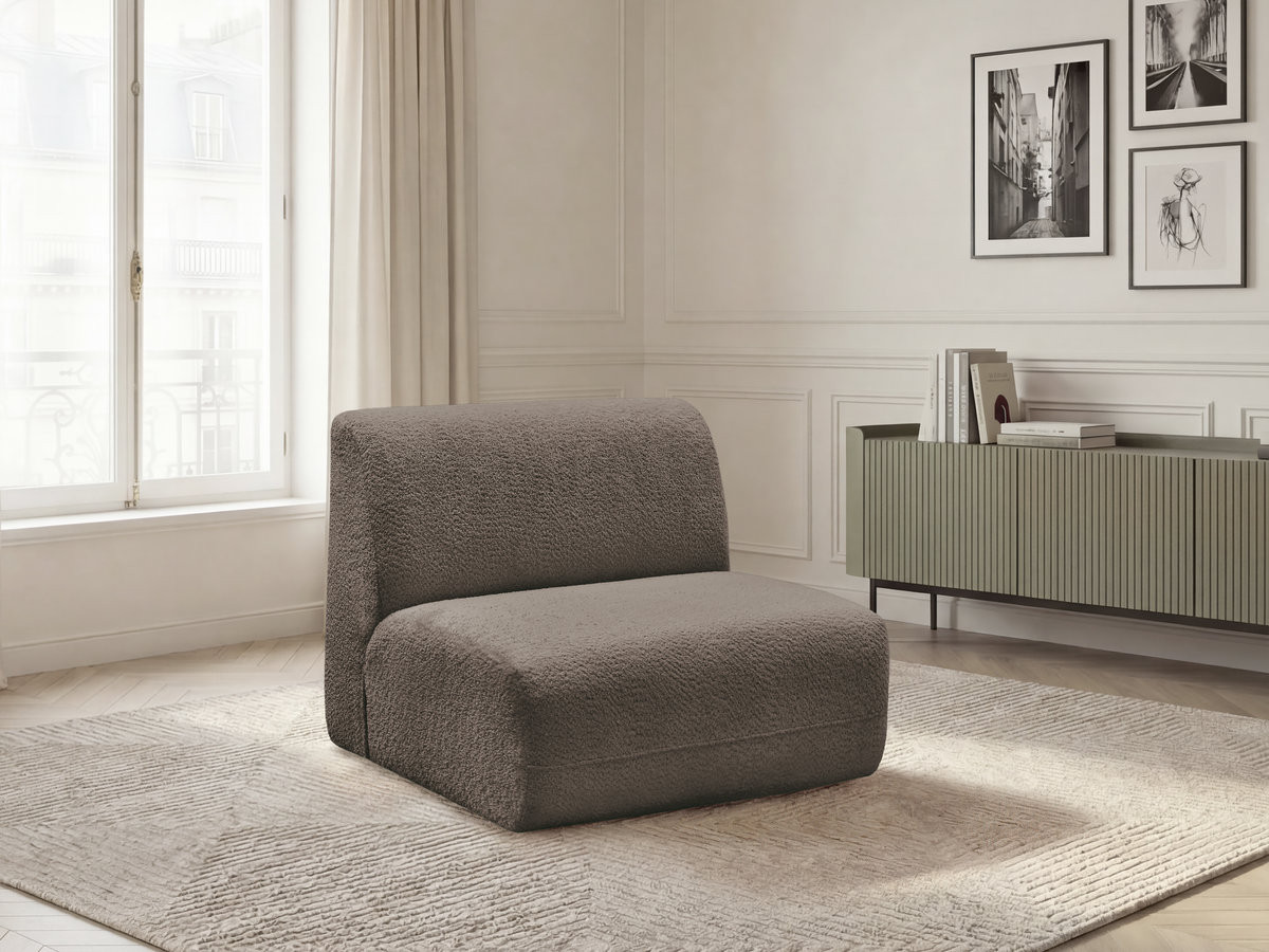 Bobochic Anda Sofamodul 1-Sitzer 84 × 103 cm Chenille Taupe