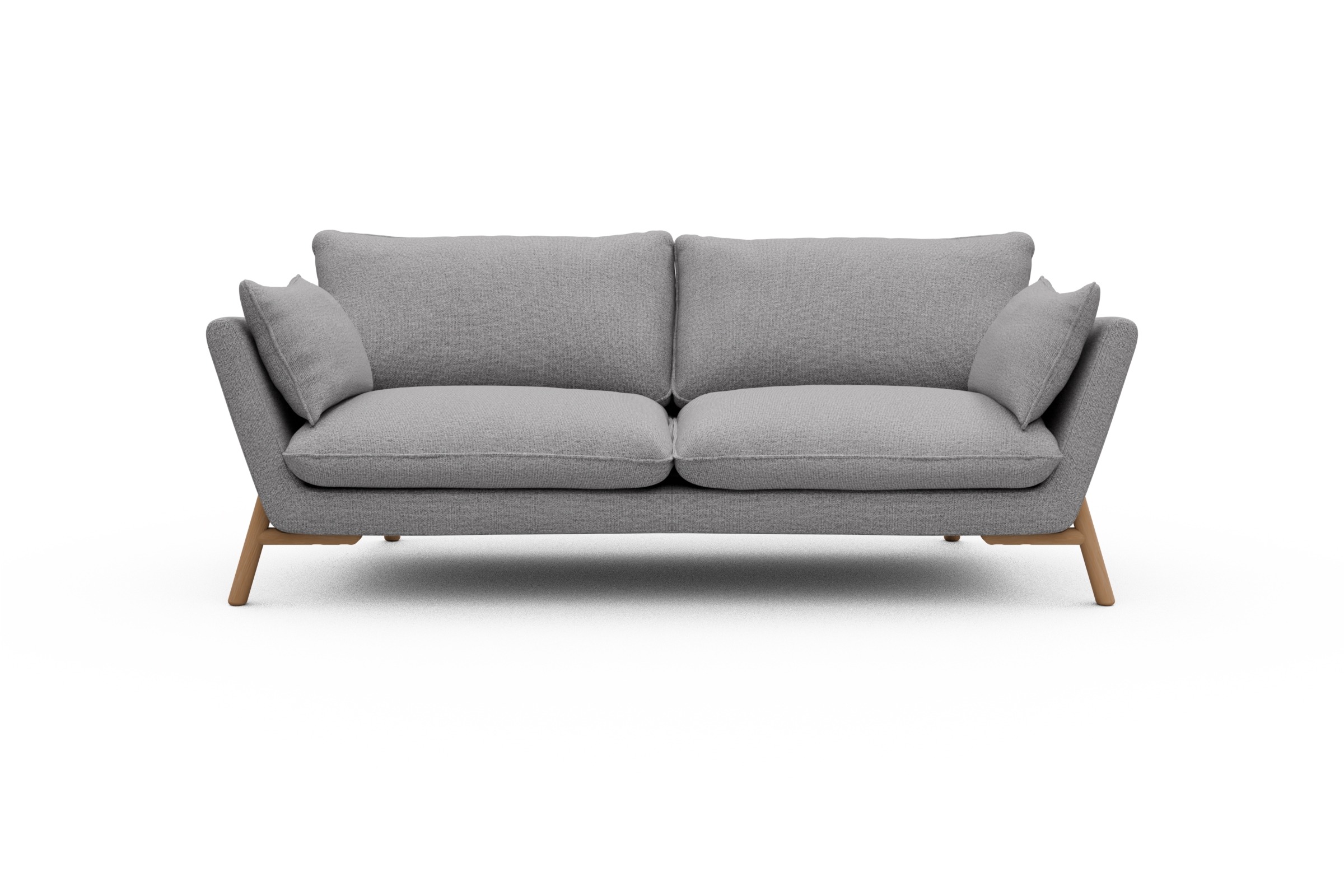 Skandi Home Sofa Emil 3-Sitzer Beinfarbe Eiche Natur Sama-Grey moebelfaktor