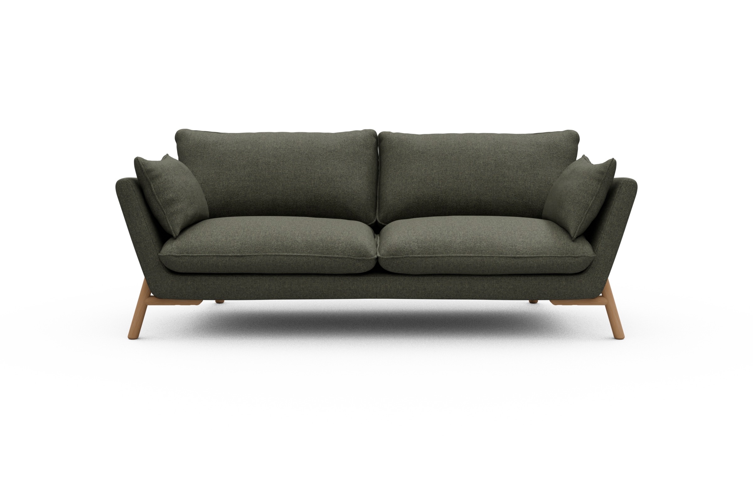 Skandi Home Sofa Emil 3-Sitzer Beinfarbe Eiche Natur Sama-Winter-Moss moebelfaktor