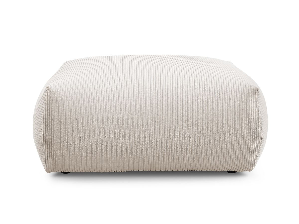 Bobochic Voltaire Pouf 106 × 90 cm Cordsamt Beige