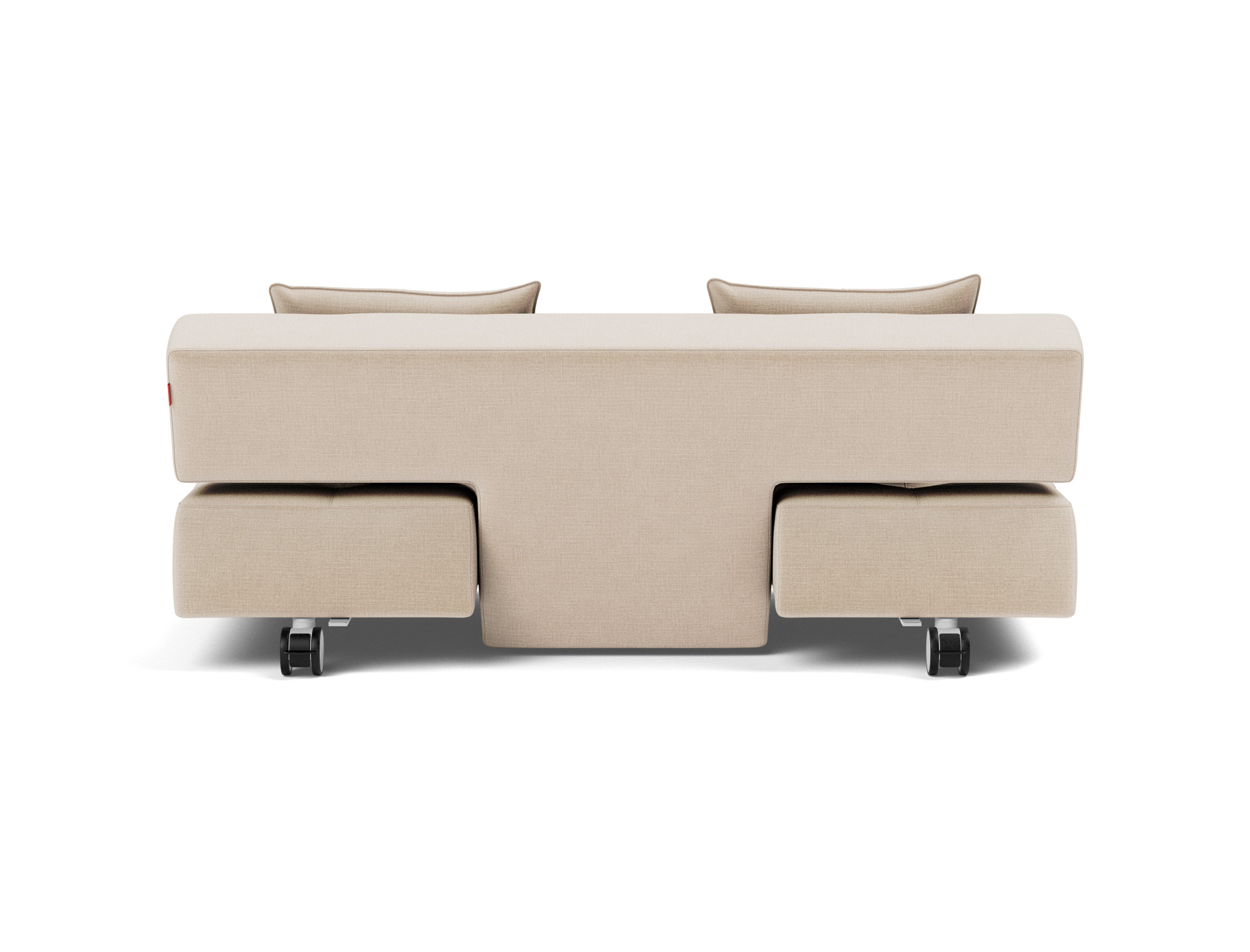 Schlafsofa Long Horn D.E.L. Chenille Esina 410-Almond-Beige