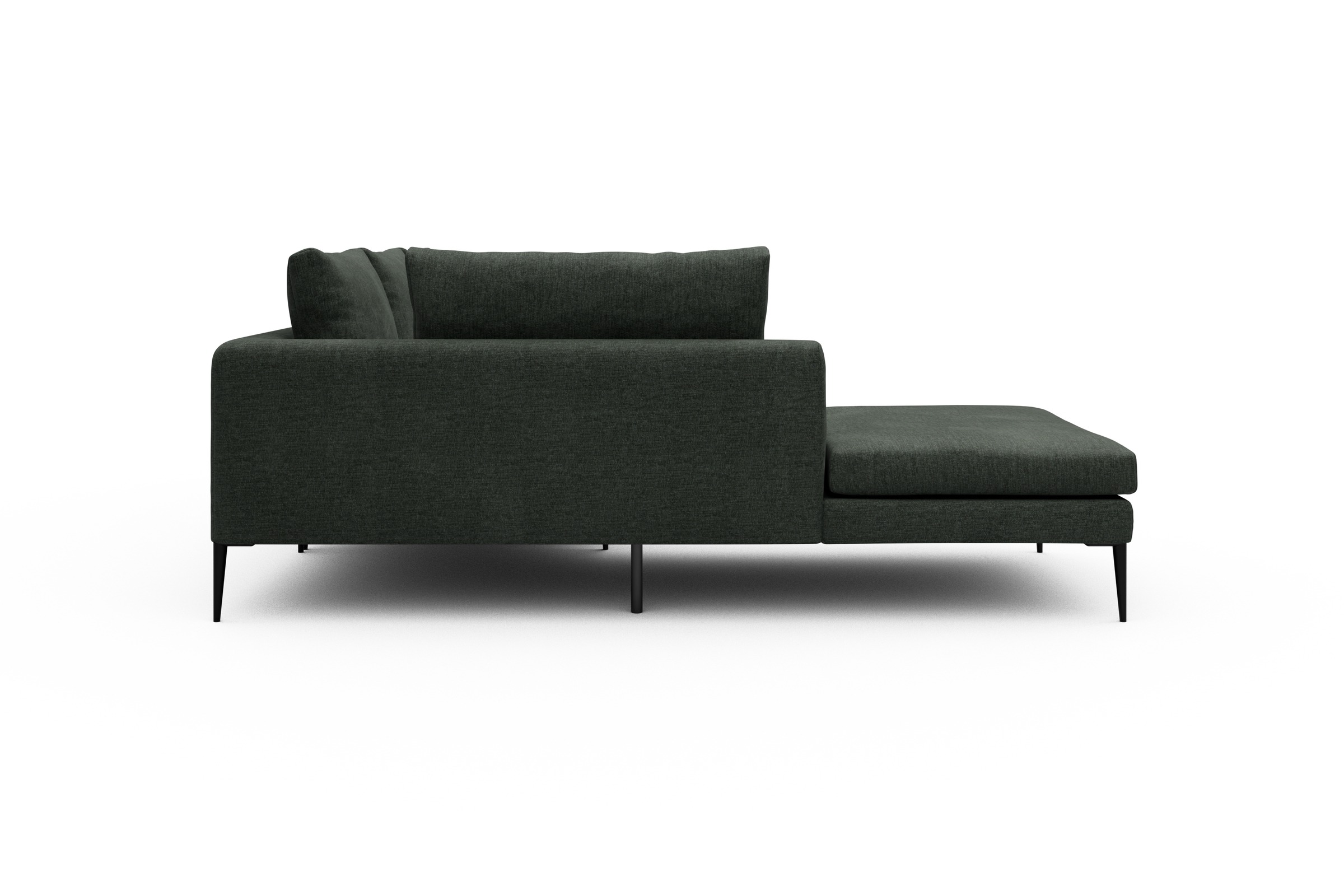 Ecksofa Paul Relax-Ecke links mit 2-Sitzer Aivi-Pine-Green