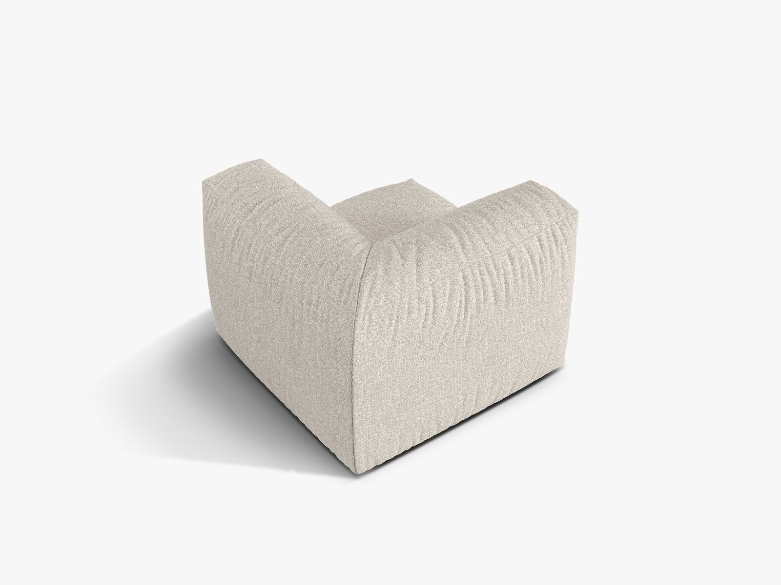 Micadoni Eckmodul Martina 1-Sitzer Klein Boucle Monet Beige