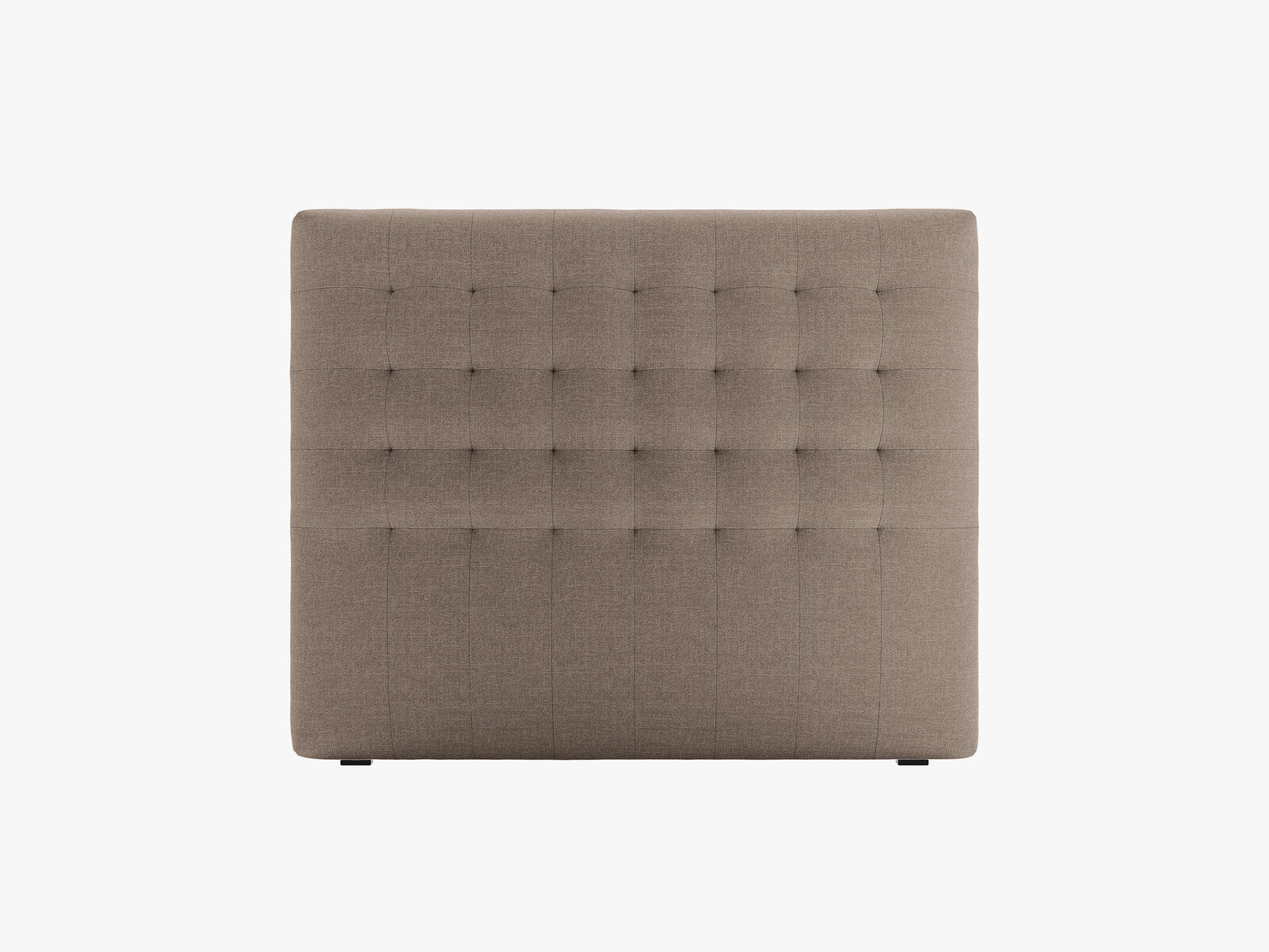 Micadoni Nova Samtiger Kopfteil 120 cm (H 95 cm) Strukturierter Stoff Liberty Cappuccino 120x95