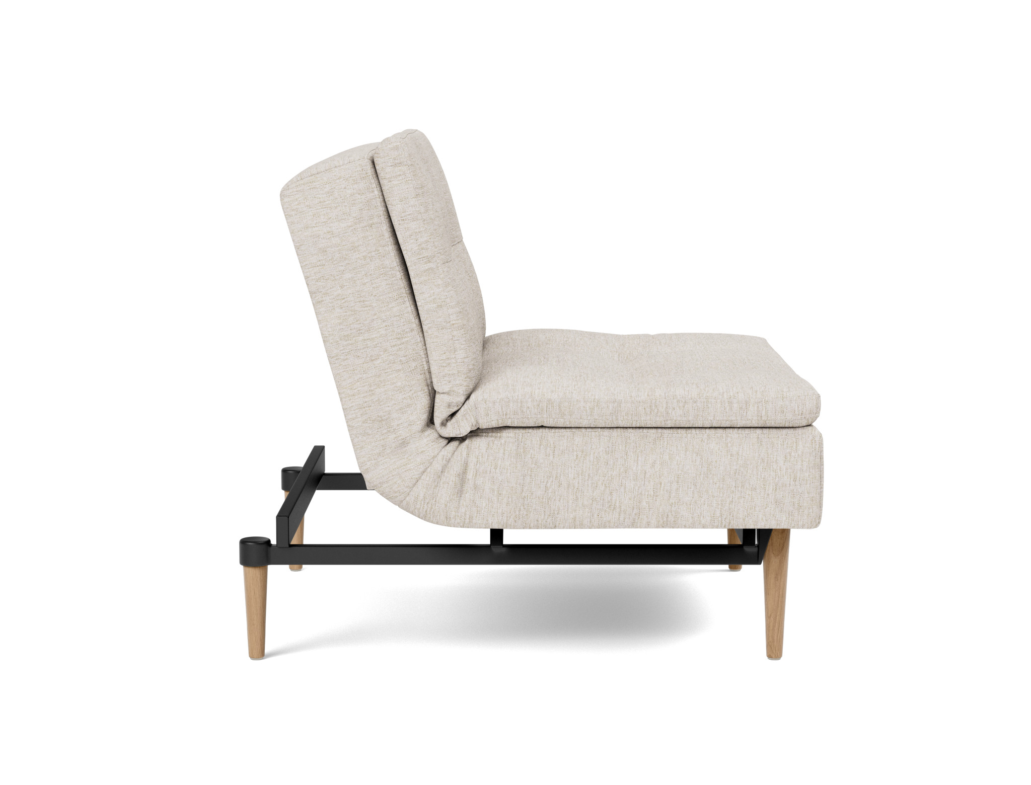 Sessel Dublexo Chenille Yuveno 470-Natural Beine Styletto Eiche hell