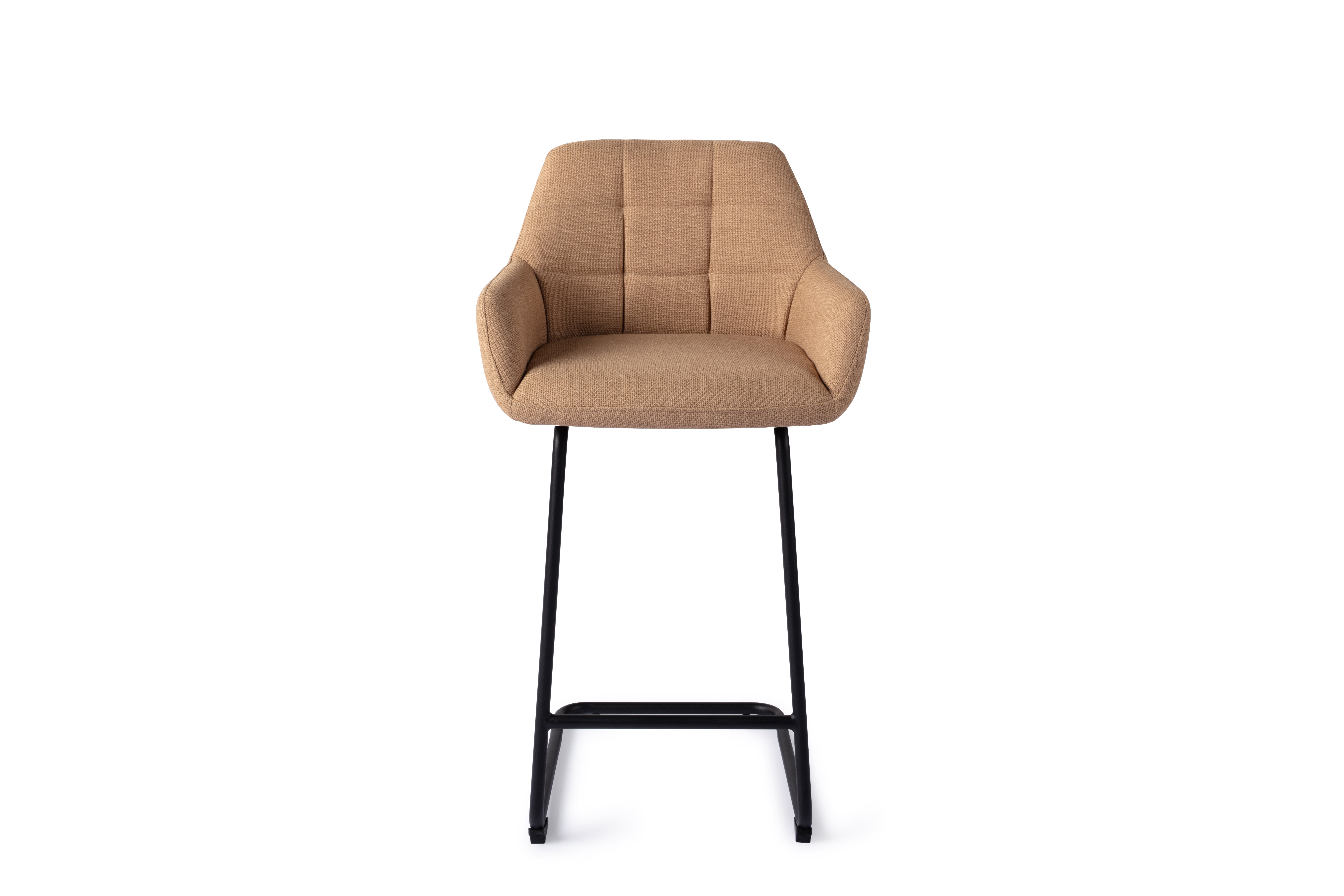 Jesper Home Barhocker Noto Toasted-Toffee Arch Schwarz Barhöhe (75cm) moebelfaktor